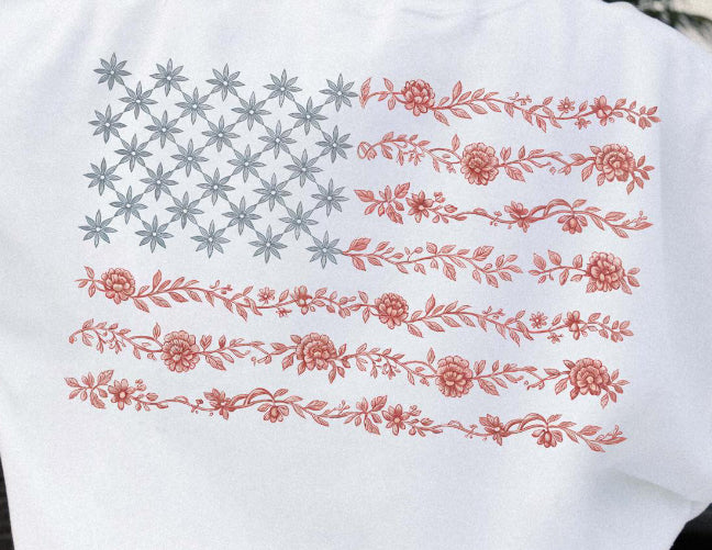 USA- Floral Flag