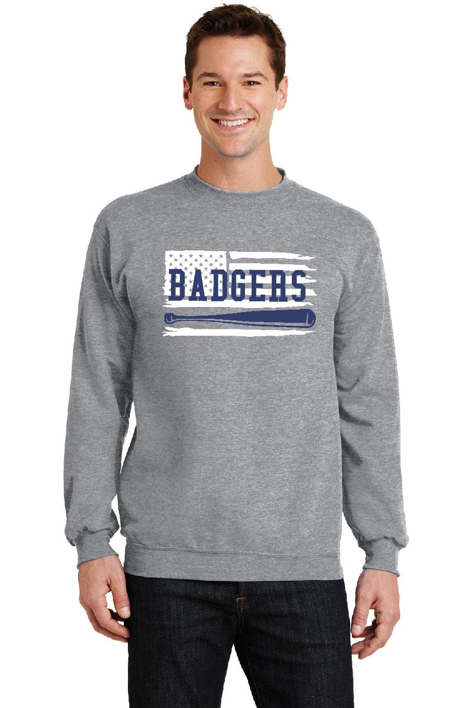 Badger Baseball Flag & Bat