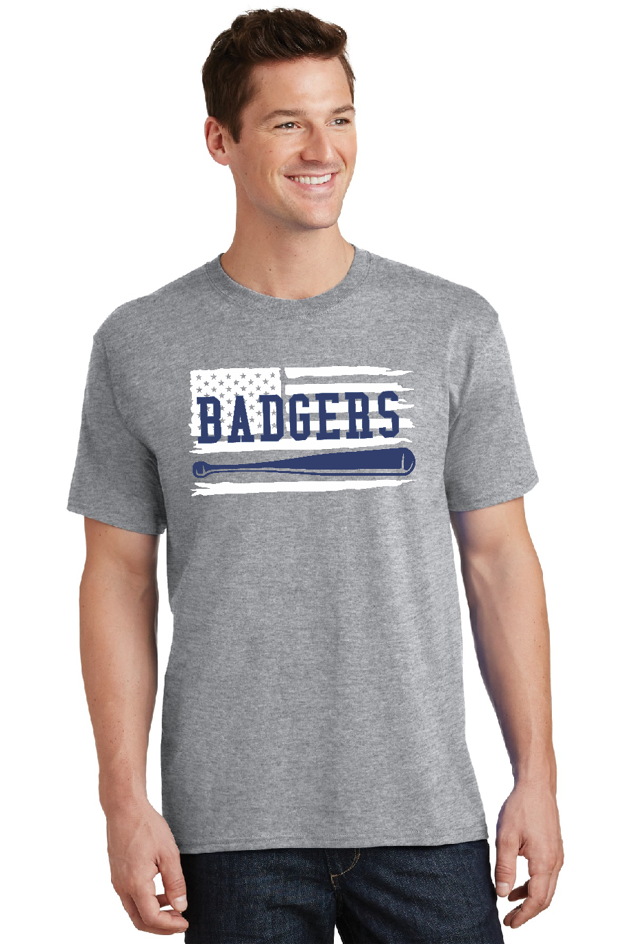 Badger Baseball Flag & Bat