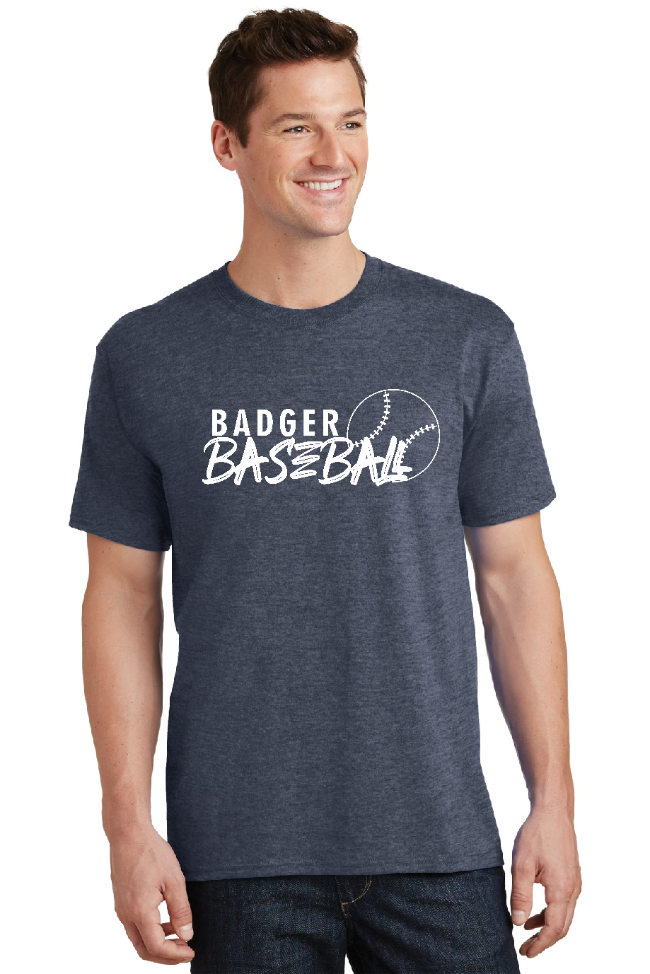 Badger Baseball Distressed